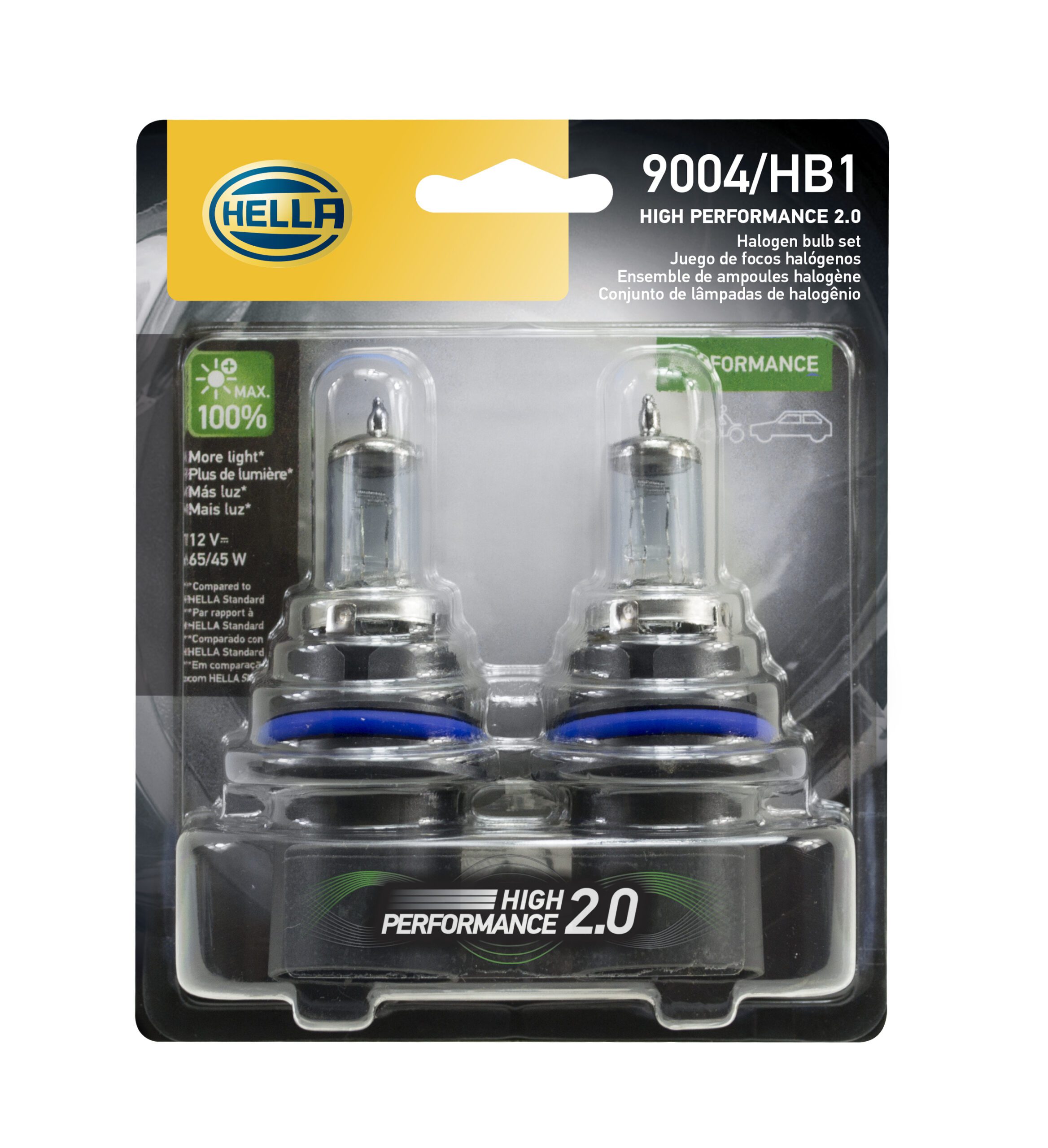  HELLA H7 100WTB High Wattage Bulbs, 12V, 2 Pack : Automotive